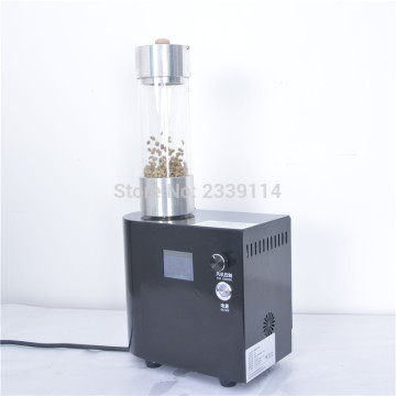 Touch control panel Small 150g black 220v fresh coffee beans roaster baker machine, coffee roasting machine hot air