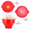 Microwaveable Silicone Popcorn Popper BPA Free Collapsible Hot Air Microwavable Popcorn Maker Bowl Use In Microwave Oven