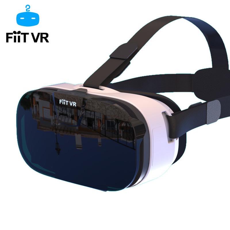 FIIT VR 2N Glasses Headset 3D Box Virtual Reality Goggles Mobile 3D Video Helmet for 4.0-6.2 inch Phone Smart Bluetooth Controll