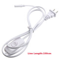 Extension Cords US Plug Connector Cable Switch Wire Cord For T4/T5/T8 LED Grow Bar Plant Light White US Type Adapter