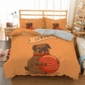 ZEIMON 3D Cartoon Pug Dog Bedding Set Girl Boy Kid Quilt/Duvet Cover Set Twin Full Queen King Adult Bed Cover Set Bedclothes