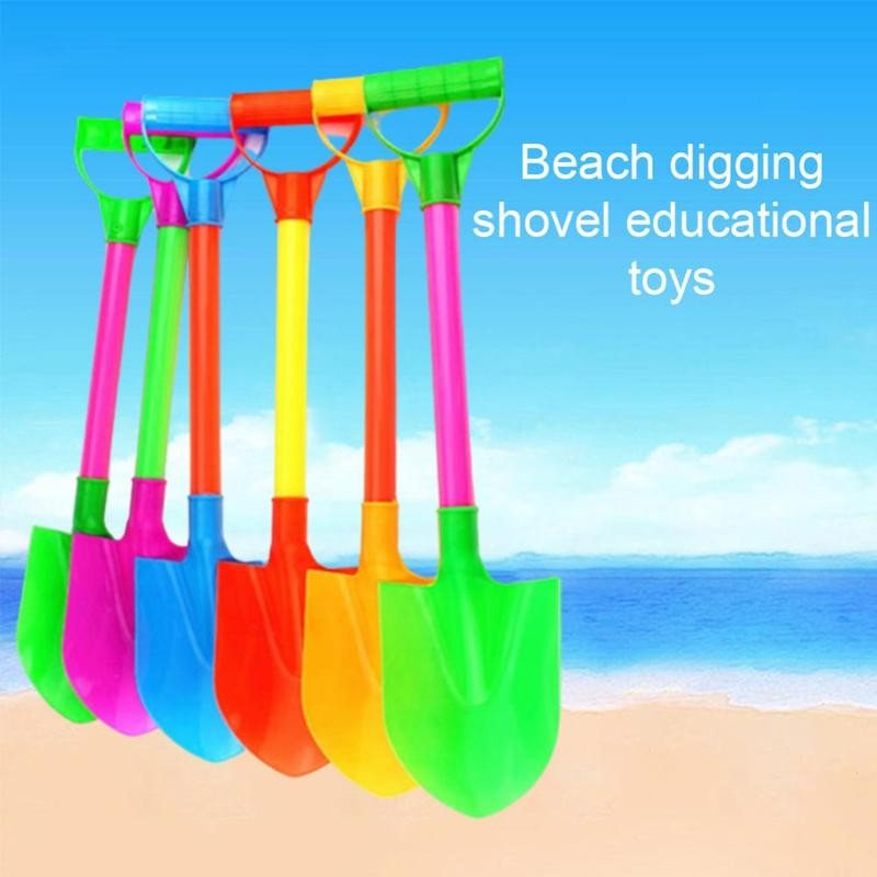 1pcs Children Outdoor Beach Shovels Digging Sand Tool 48cm Summer Beach Shovel Digging Sand Shovel Outdoor Toy Random Color