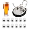 12Pcs Keg Lid Feet Plastic Keg Lid Feet Replacement for Homebrew Beer Keg Parts Kegging Hardware Tool Keg Lid Feet Accessories