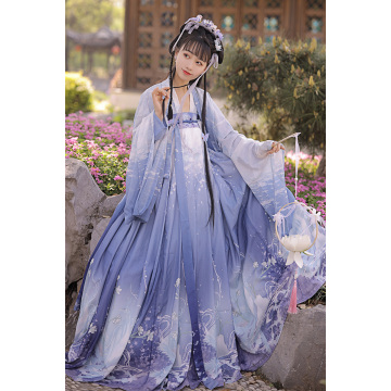 2021 chinese traditional fairy costume ancient han princess clothing national hanfu outfit dress stage dress folk dance costume