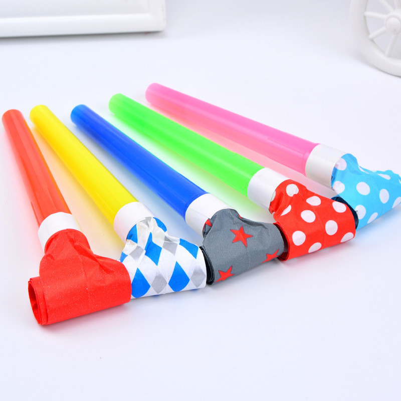 10PC/Pack Big Color Whistles Blowout Activity Festival Birthday Party Noise Makers Kid Funny Toy Party Favors Cheerleading Props
