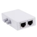 Mini 2 Port 100MHz 2 In 1 Out/1 In 2 Out RJ45 Network Ethernet Network Box Switcher Dual Port Manual Sharing Switch Adapter HUB