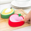 Funny Dish sponge 3D fruit strong Clean cloth cotton washing dishes scouring pad household Kitchen Tool Cleaning Supplies