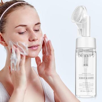 Cleansing Mousse Face Deep Cleanser Skin Oil Control Moisturizer Amino Acid Facial Cleanser Creamy Foam for Daily Face Care