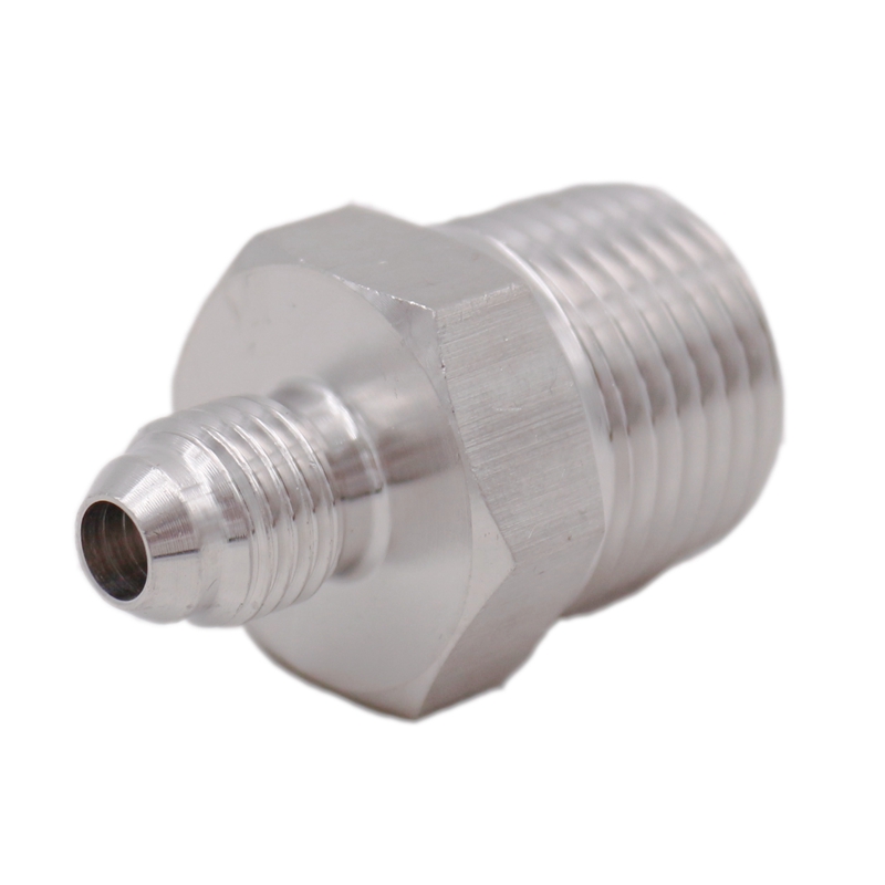 1/2" Male NPT x 1/4" MFL Male Flare Adapter Beer Kegging Fitting 304 Stainless Steel Brewer Hardware