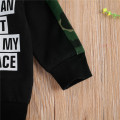 Spring Winter Casual Sweatshirts Christmas 2020 Baby Letter Camouflage Pattern Long Sleeve Round Neck Hoodies Infant Clothing
