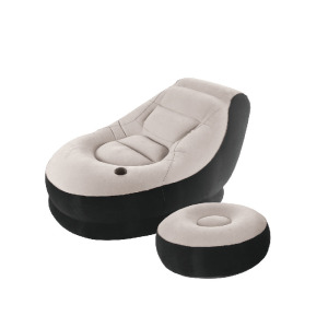 sofa with foot rest stool inflatable PVC
