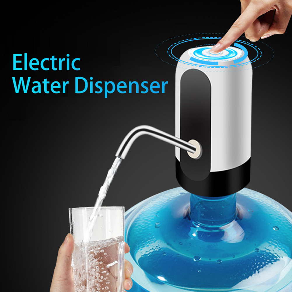 HOME-Water Bottle Pump, USB Charging Automatic Drinking Water Pump Portable Electric Water Dispenser Water Bottle Switch Office