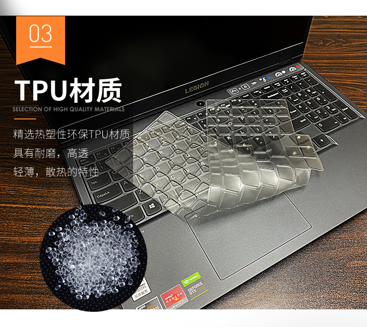 High clear Tpu Keyboard COVER Protector For Lenovo Legion Y7000 2020 y7000p 2020 Y7000 2020H i7-10750H R7000 2020 R7-4800H