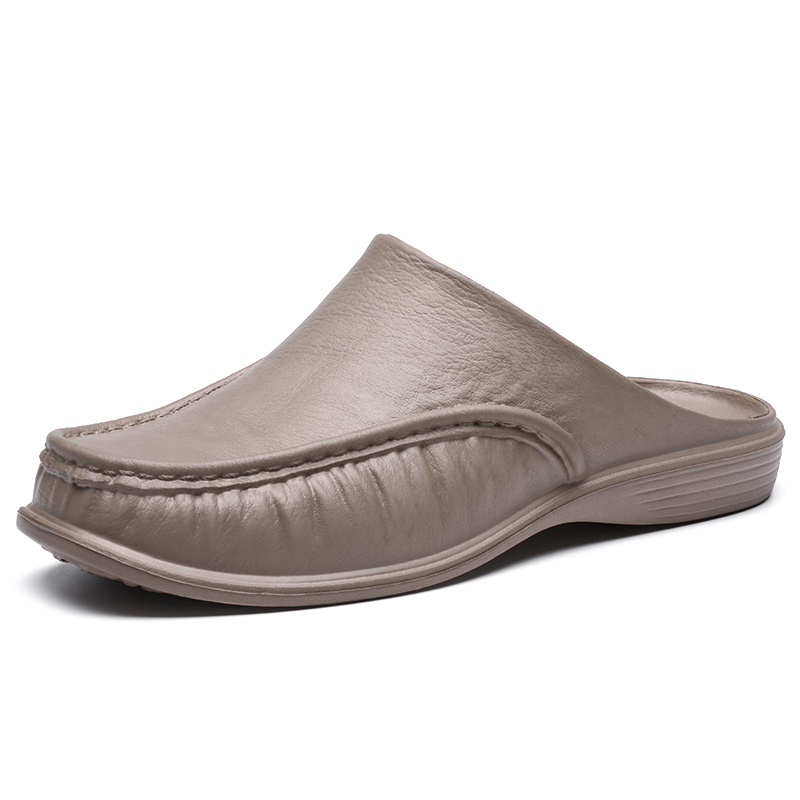 2020 Summer Men's Half Sole Slippers Classic Closed Toe Sandals Slipper Mule Clogs Men Flip Flops 40-47 Plus Size Garden Shoes