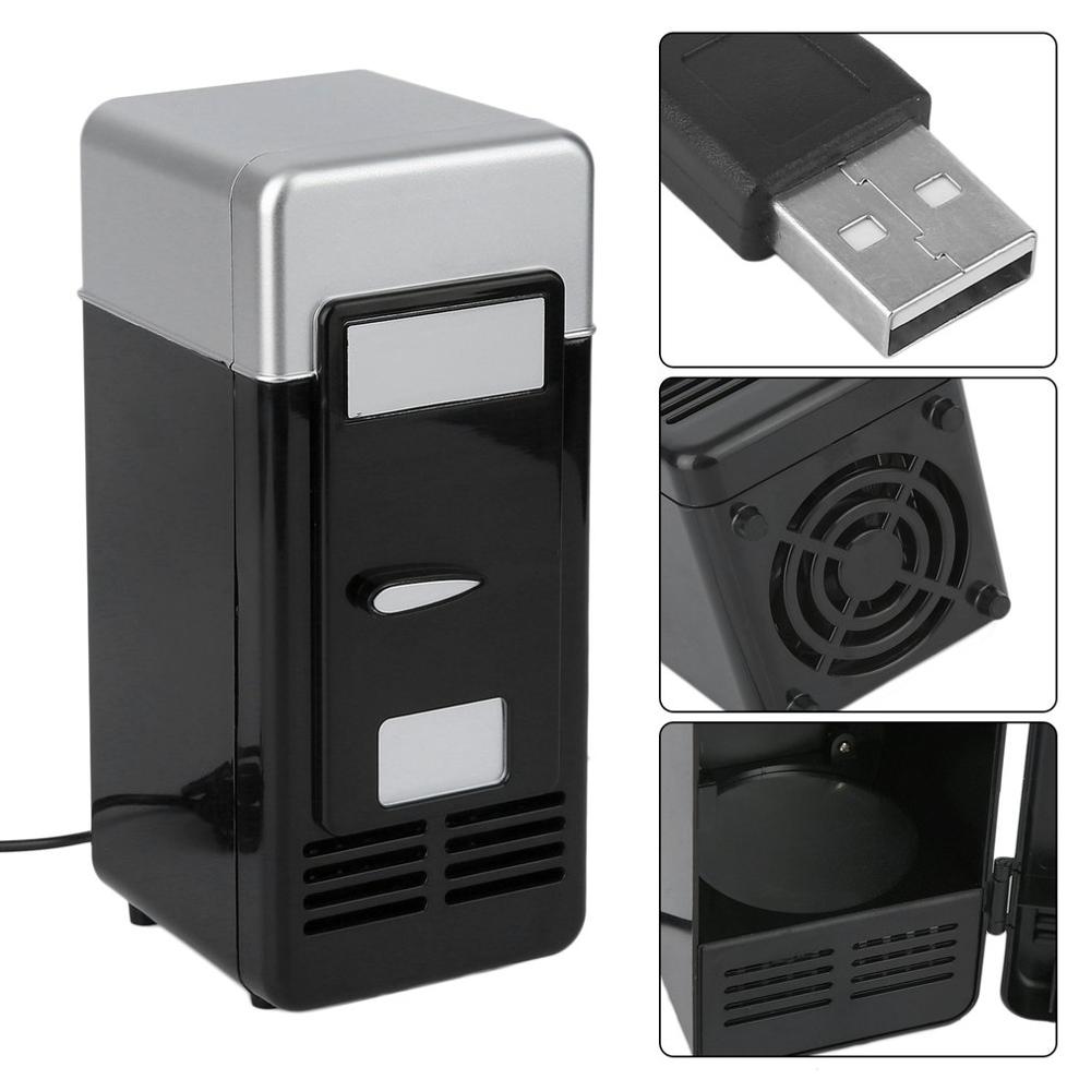 5V 10W Mini Car Refrigerator USB Multi-Function Home Travel Vehicular Fridge Dual-use Box Cooler Warmer Refrigerator For Car