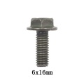 M6 Car Metal Nut Body Screw Fender Fixeding Rivet 6x16mm Hex Bolts Metric Thread Screw Rod