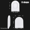 Universal Toilet Seat Cover Plate Slow Down Toilet Seats Lid U-shape V-shape O-shape Thickened Vintage Toilet Seat Accessories