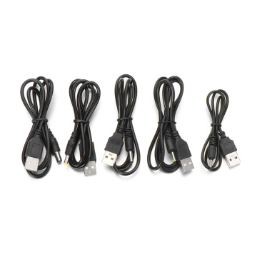 USB Port to 5.5mm*2.1 /2.5*0.7/4.0*1.7/3.5*1.35 mm Barrel Jack Power Cable Charger Cable 5V DC Connector Automobiles Accessories