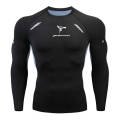 3D Quick Dry Rashgard Running Shirt Men Long Sleeve Compression Shirt Gym T Shirt Fitness Top Sport Shirt Men Soccer Jersey