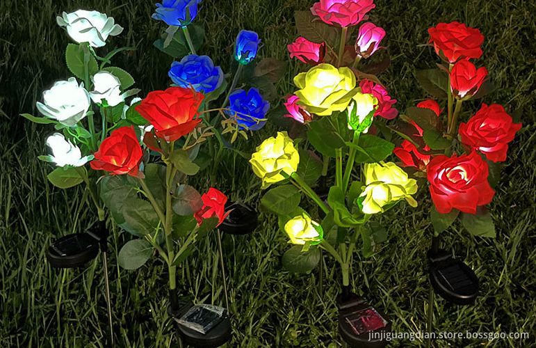 Solar Artificial Flower Light