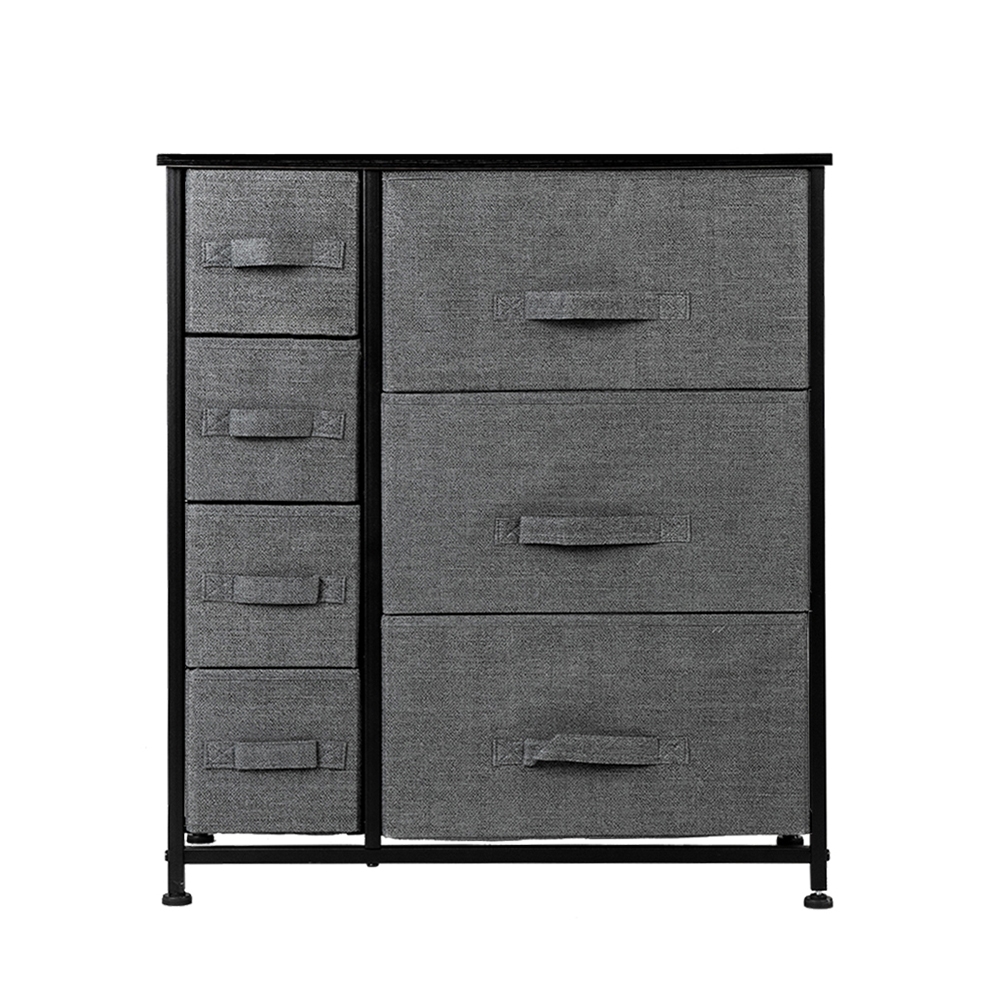Dresser With 7 Drawers Furniture Storage Tower Unit For Bedroom Hallway Closet Office Organization Steel Frame Wood Three Colors