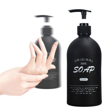 500ml Retro Minimalist Style Black Glass Bathroom Shampoo Scandinavian Travel Storage Bottle Liquid Lotion Storage Bottle