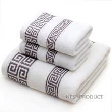 Geometric Pattern Bath Towel For Bathroom 100% Cotton Towels Set Terry Towel Hand Face Washcloth Travel Beach Sport Towels