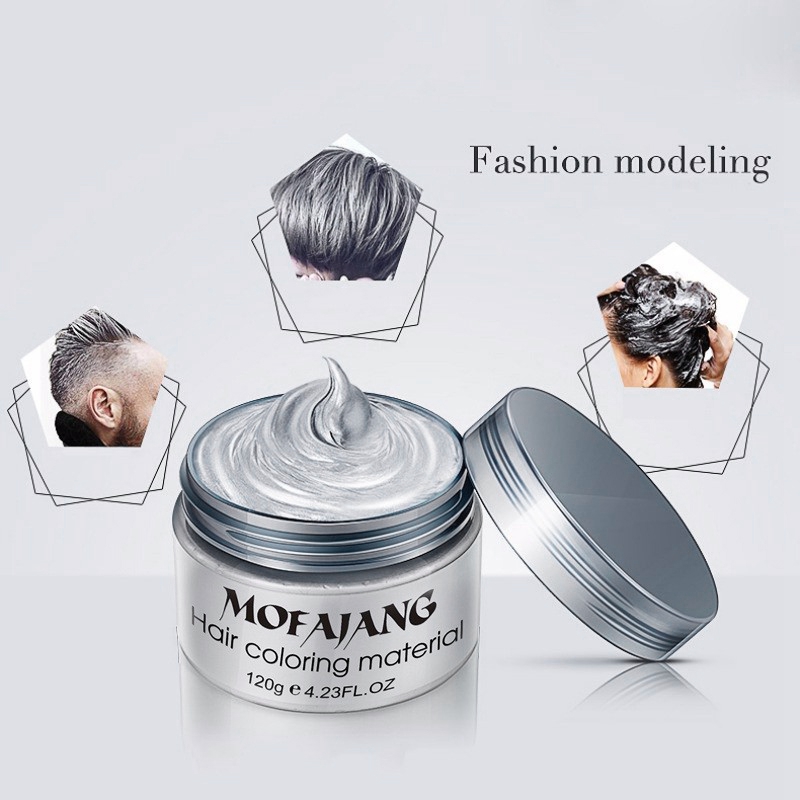Mofajang Style Styling Products Hair Color Wax Dye One-Time Molding Paste Hair Dye Wax Make Up