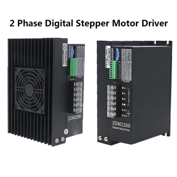 2PH Stepper Driver 2DM2280 Digital 80-240VAC 8.2A 32-Bit DSP 200KHz for Nema42 110mm Stepper Motor