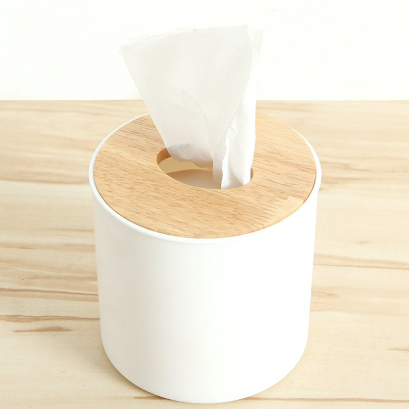 Multi Functional Toilet Paper Napkins Plastic European Wooden Box2 Jpg