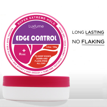 Hair Wax Cream Edge Control Pomade Hair Styling Cream Broken Hair Finishing Anti-Frizz Hair Fixative Gel Edge Control Rose 100g