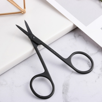 Eyebrow Scissor Eyebrow Trimmer Eyebrow Eyelashes Nose Hair Scissor Stainless Steel Manicure Scissors Cutter Nail Makeup Tool