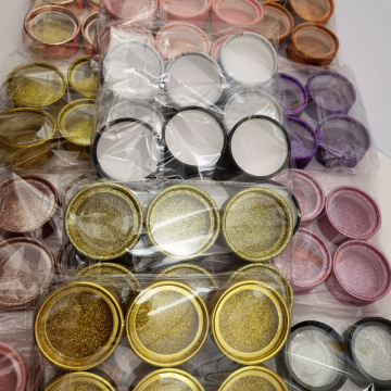 10/30/50/100 wholesale false eyelash packaging box 3D mink lashes glitter paper round case with tray empty round pack container