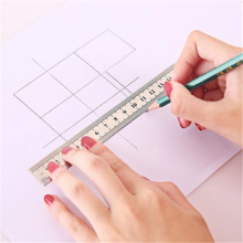 1PC 15cm 6 Inch Stainless Steel Metal Straight Ruler Precision Double Sided Learning Office Stationery Drafting Supplies