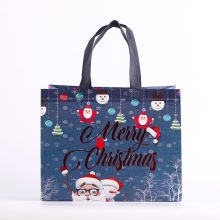 Custom Christmas Printing Laminated Non Woven Shopping Bag