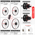 Bafang 48V 500W Electric Bicycle Hub Motor Rear Wheel Drive eBike Conversion Kit DC Cassette 17.5Ah Rear Rack Lithium Battery