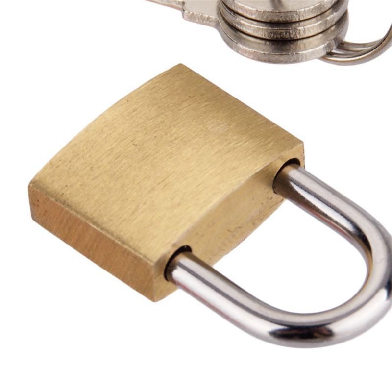 20mm Small Copper Lock with Keys Luggage Case Padlock Storage Lockers Padlock