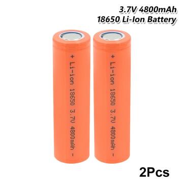YCDC 2PCS 18650 Li-ion Battery 4800mah Li-ion Battery Rechargeable Cell For Led Flashlight Torch Power Bank Pilas Recargables