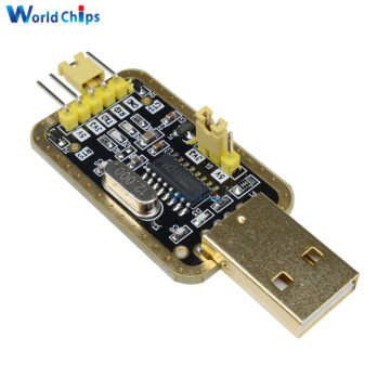 CH340 Module Instead Of PL2303 , CH340G RS232 to TTL Module Upgrade USB to Serial Port In Nine Brush Small Plates Golden