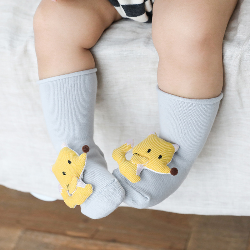 Soft Cotton Baby Girls Socks Newborn Cartoon Animal Baby Socks Infant Baby Boy Socks Anti Slip Floor Sock Casual Style