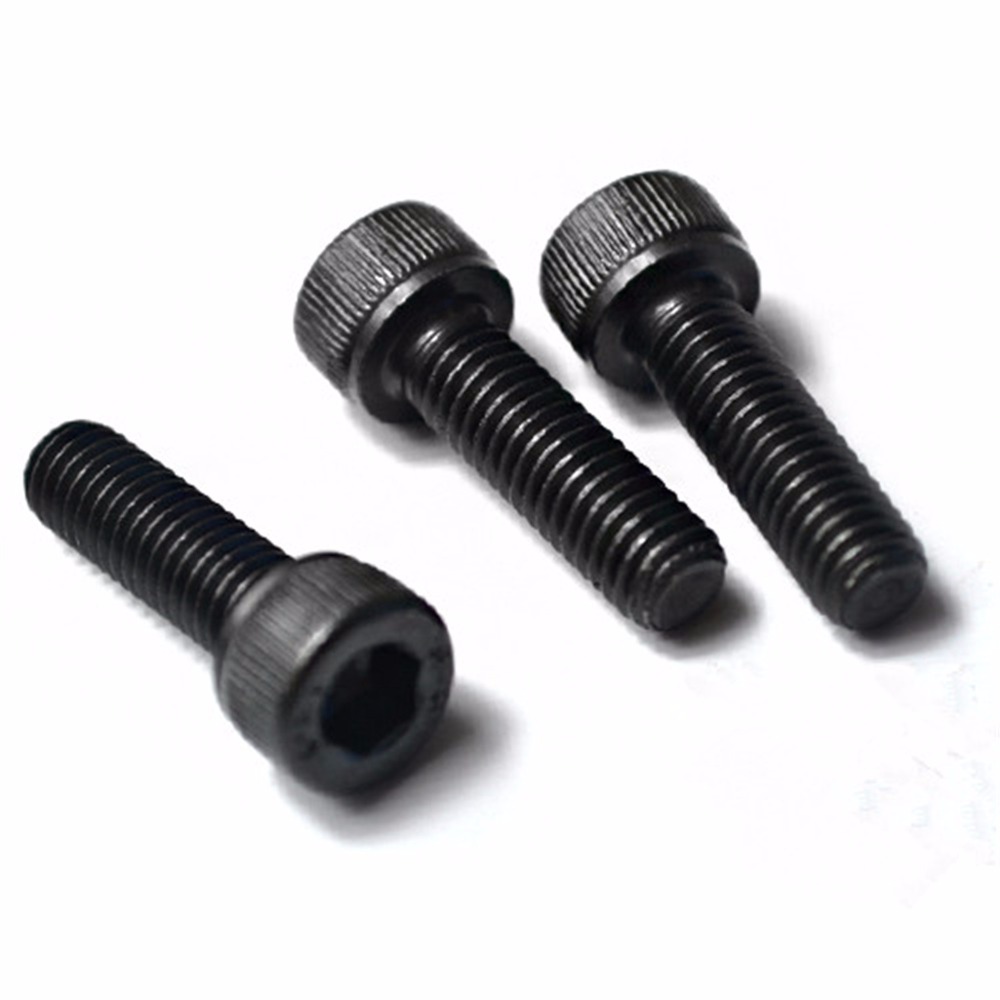 5PCS M8 Black 12.9 Cylinder Head Hex Socket Screw Cup Head Bolt M8*50/55/60/65/70/75/80/90/100mm