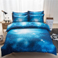 3D Printing Stars Universe Pattern Galaxy Bedding Sets Pillowcase Duvet Cover Flat Sheet King Queen Full Twin Size