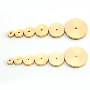6Pcs /Set DIY leather craft solid brass space set over liner 6/8/10/12/14/20mm small and big hole