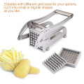 Potato Cutting Device Stainless Steel Cut Fries Kit French Fry Yarn Cutter Set Potato Carrot Slicer Chopper Chips Making Tool