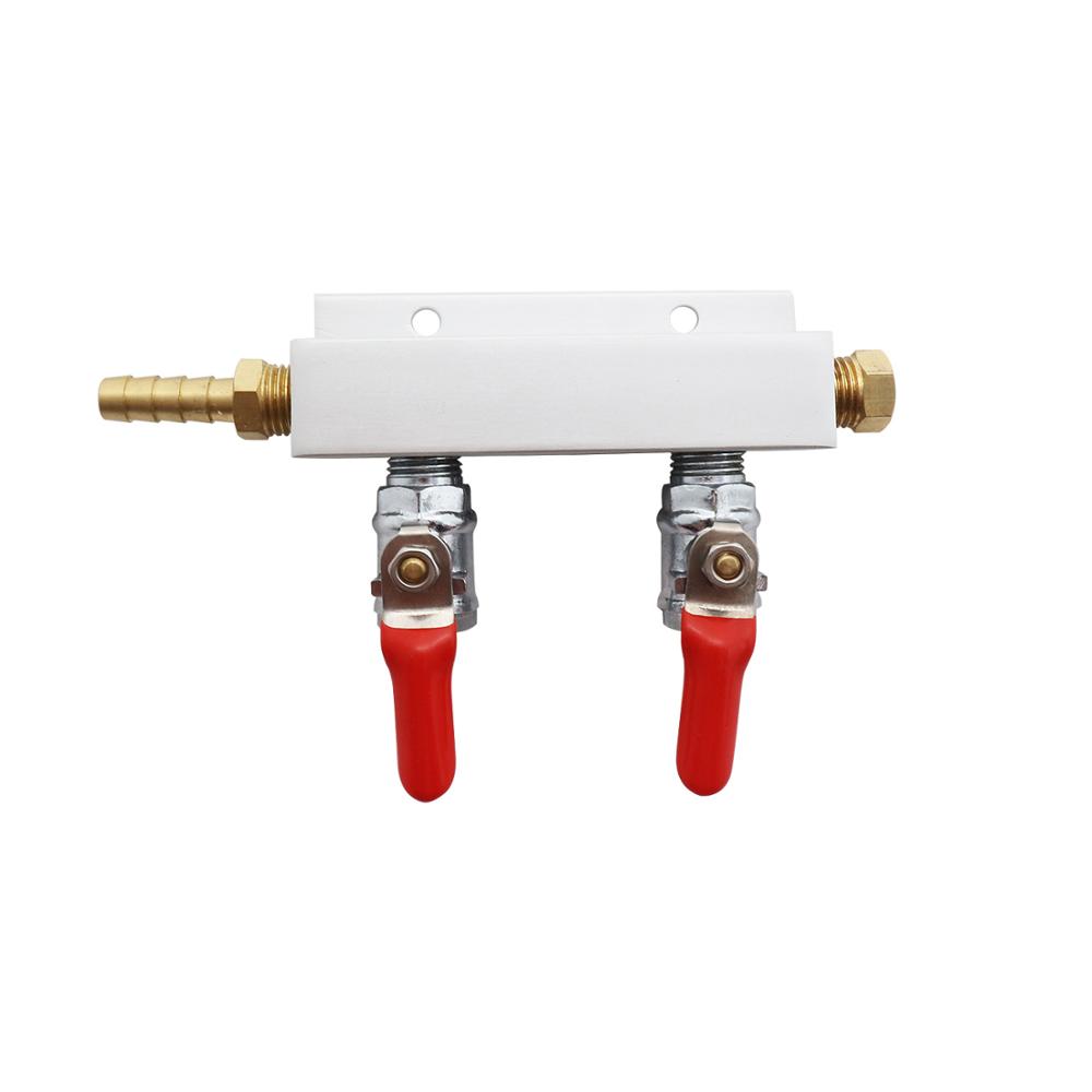 New Arrivals 5/16[ Barb CO2 Air Gas Distribution Manifold Splitter Draft Beer Kegerator With Check Valves For Homebrew