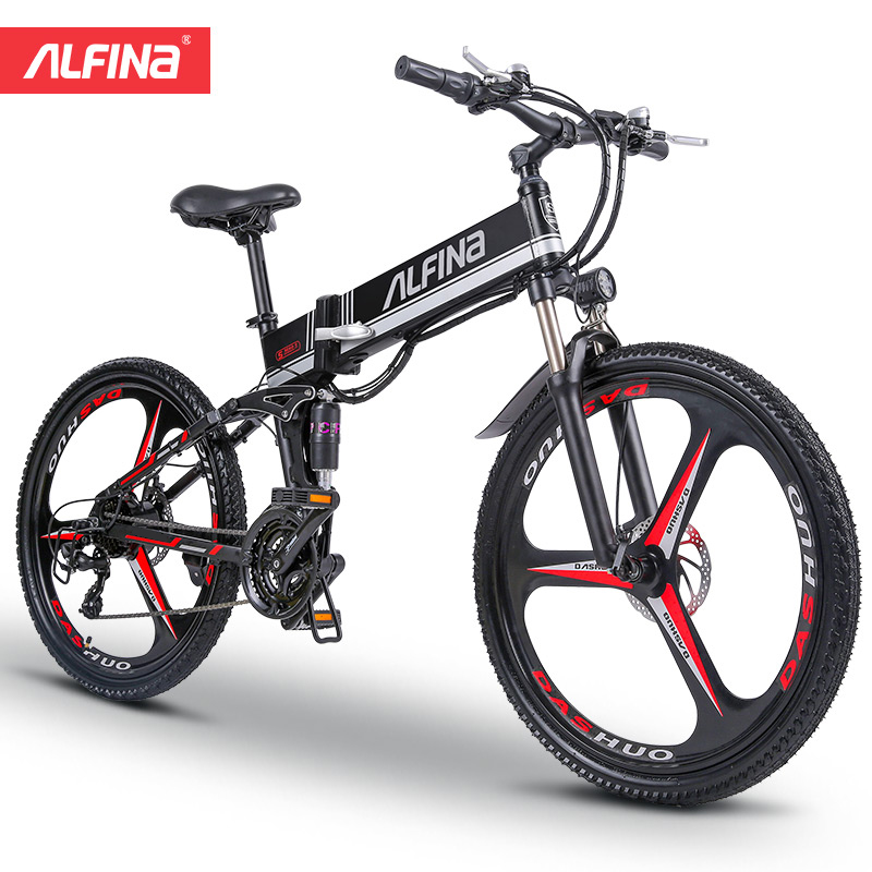 ALFINA FX80 EU Standards Electric Bicycle 36V12.8AH 250W Motor 25KM/h Folding Mountain Ebike Bicicleta Eletrica 26 Inch