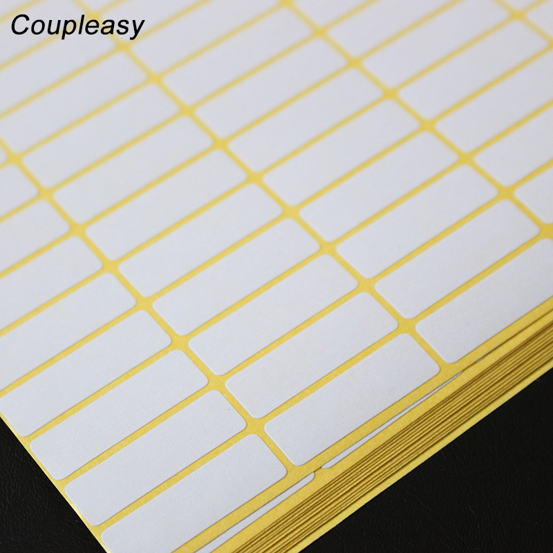 15 Sheets 1680Pcs White Rectangle Blank Stickers Small White Sticky Labels Price Stickers Tags Blank Self Adhesive Stickers