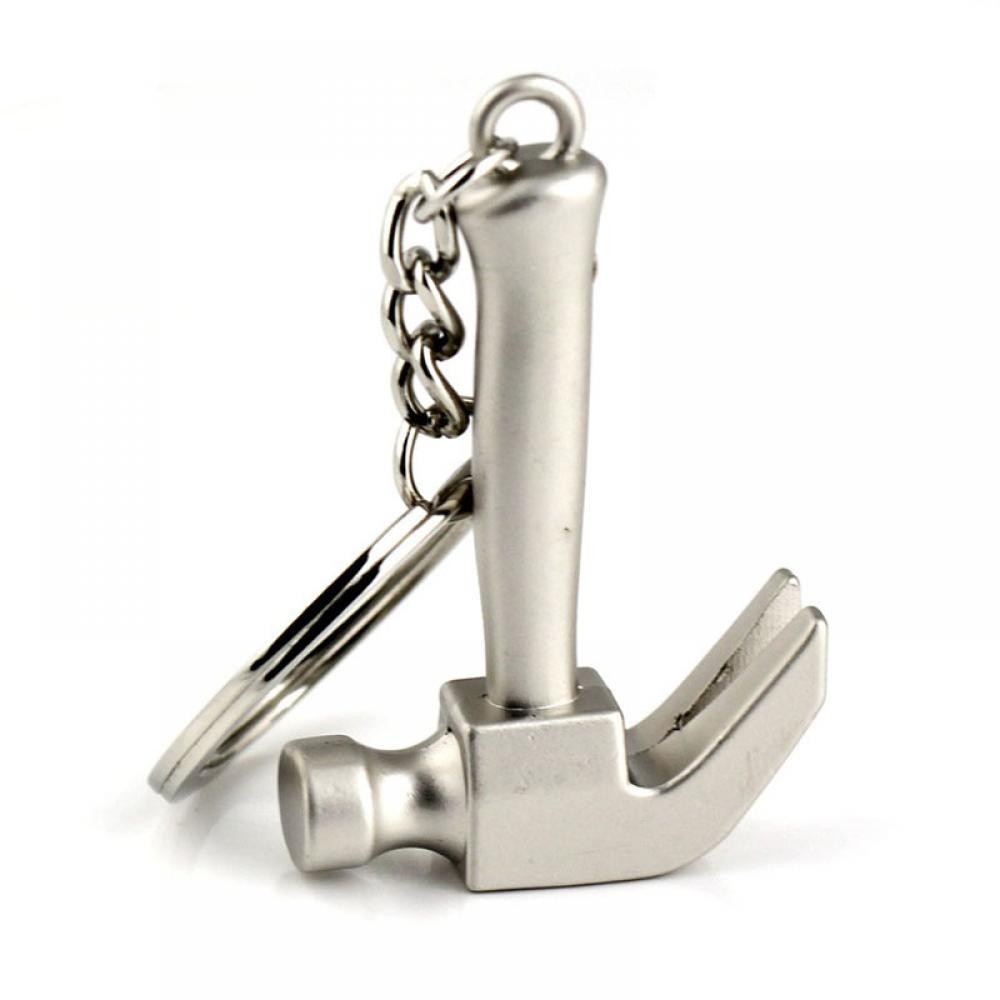 Creative Metal Claw Hammer Keyring Men Ornament Pendant Fashion Metal Hammer Keychain free shipping EDC