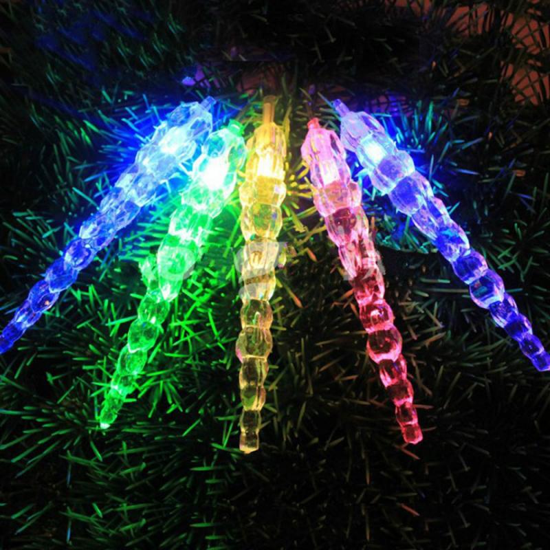 100 LED Ice Cone Light String Color Indoor Outdoor Christmas Garden Lights Party Wedding And Other Holiday Decoration Lights