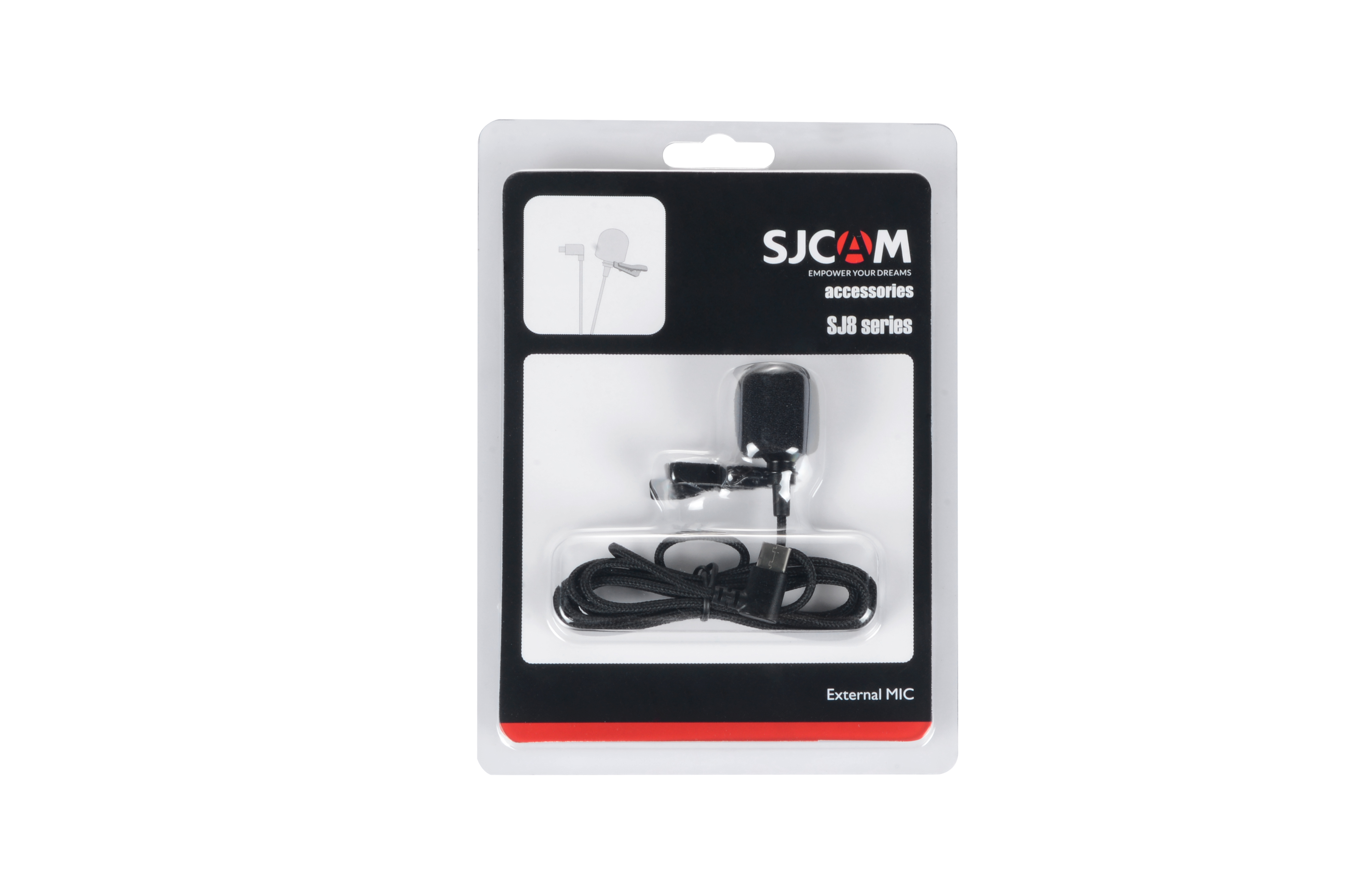 SJCAM SJ8 SJ9 Extend Mic SJCAM Accessories Type-C External Microphone for SJ8 Pro / SJ8 Plus / SJ9 Strike Sports Action Camera